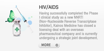 HIV drug :KM023, non-nucleoside reversetranscriptase inhibitor (NNRTI) as anti HIV drug, was completed phase 1 successfully and has been promoted global licensing-out.