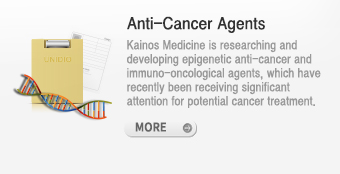 Targeted anticancer drug : Kainos is focusing on targeted anticancer drug development in epigenetics, emerging area for novel target for oncology.